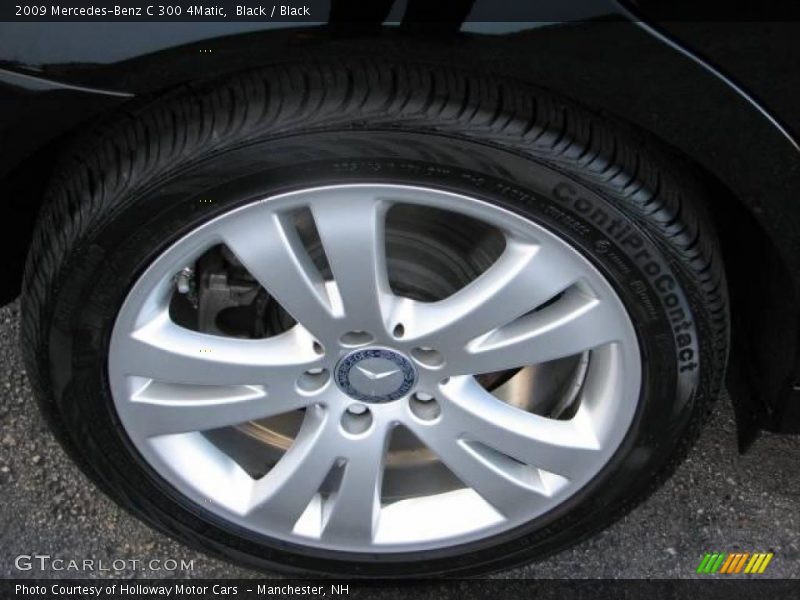 Black / Black 2009 Mercedes-Benz C 300 4Matic