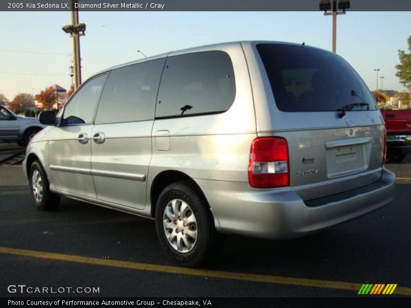 Diamond Silver Metallic / Gray 2005 Kia Sedona LX