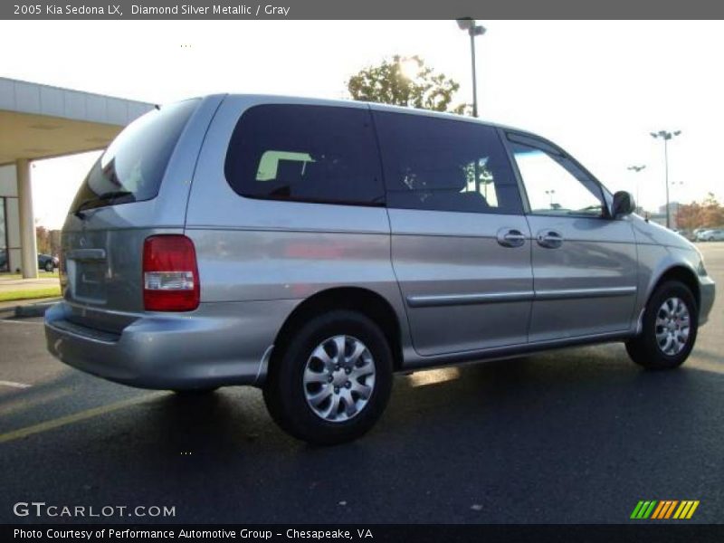 Diamond Silver Metallic / Gray 2005 Kia Sedona LX