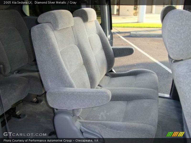 Diamond Silver Metallic / Gray 2005 Kia Sedona LX