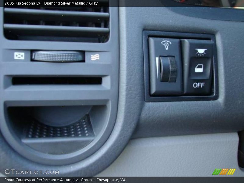 Diamond Silver Metallic / Gray 2005 Kia Sedona LX