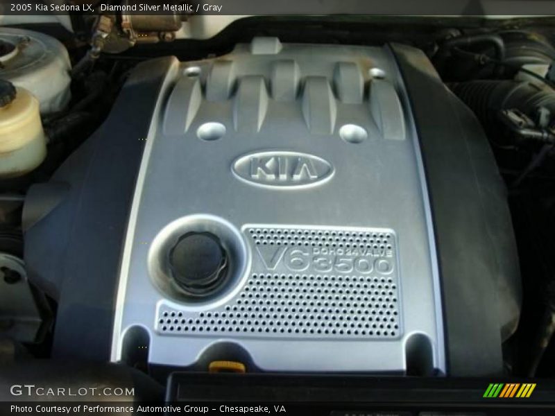 Diamond Silver Metallic / Gray 2005 Kia Sedona LX