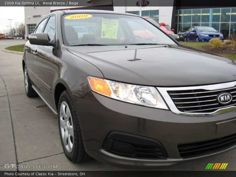 Metal Bronze / Beige 2009 Kia Optima LX