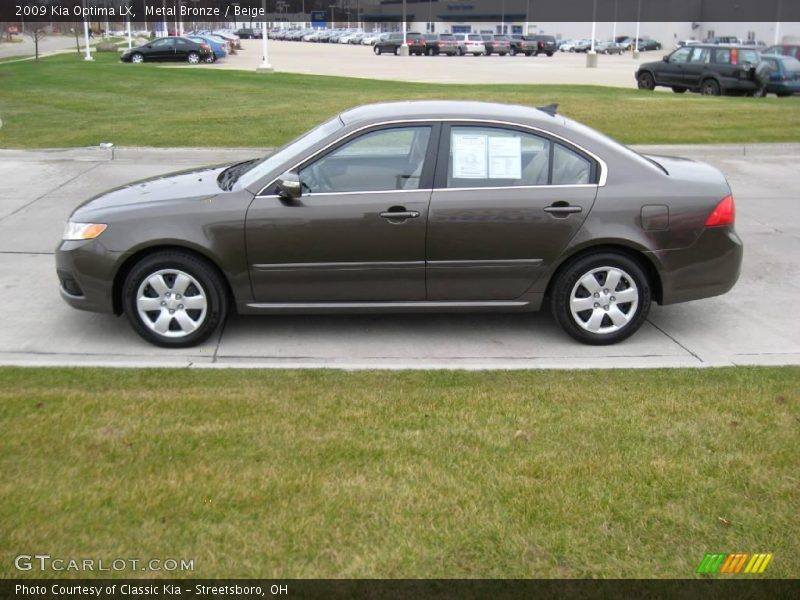 Metal Bronze / Beige 2009 Kia Optima LX