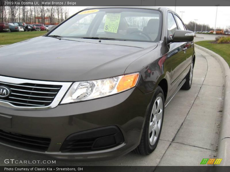 Metal Bronze / Beige 2009 Kia Optima LX