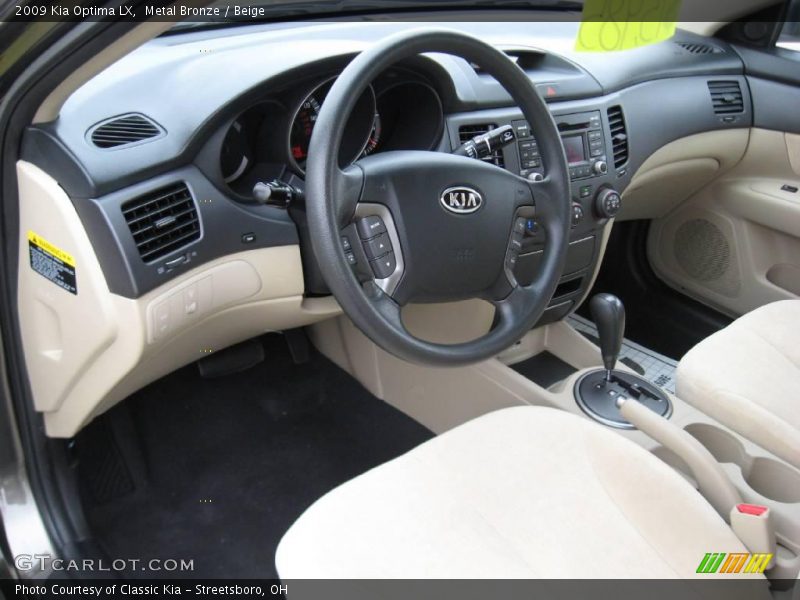 Metal Bronze / Beige 2009 Kia Optima LX