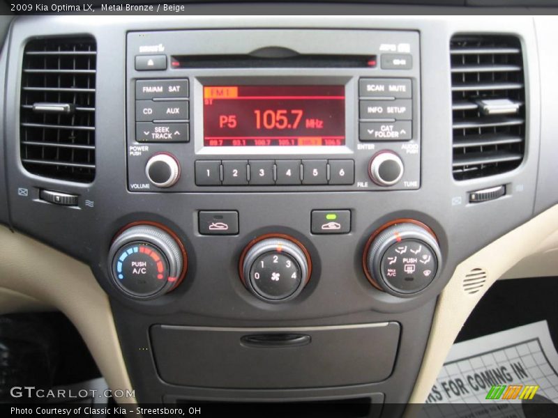 Metal Bronze / Beige 2009 Kia Optima LX