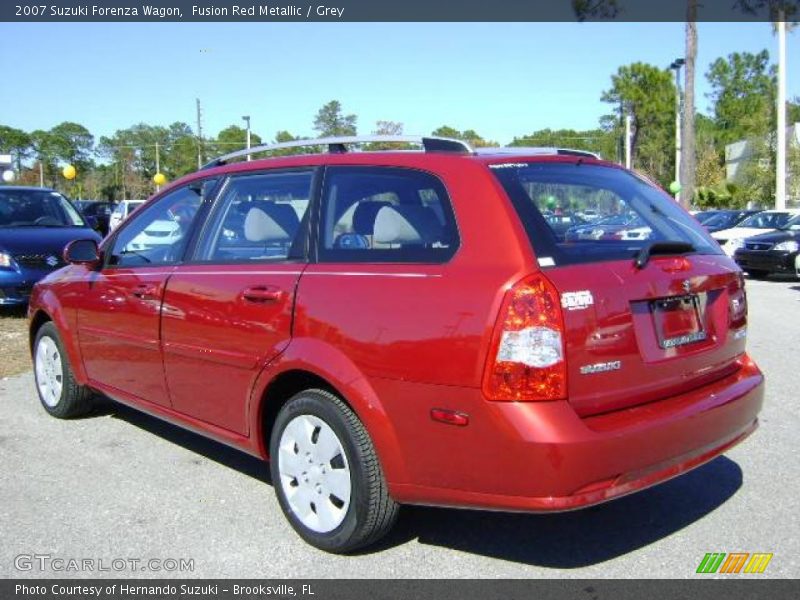 Fusion Red Metallic / Grey 2007 Suzuki Forenza Wagon