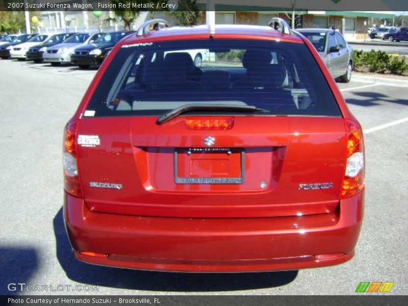 Fusion Red Metallic / Grey 2007 Suzuki Forenza Wagon