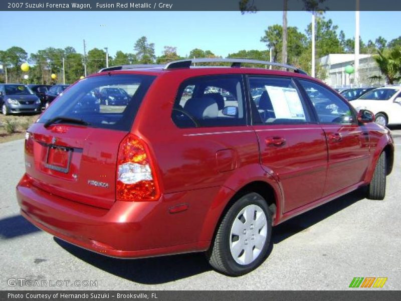 Fusion Red Metallic / Grey 2007 Suzuki Forenza Wagon