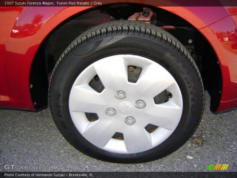 Fusion Red Metallic / Grey 2007 Suzuki Forenza Wagon