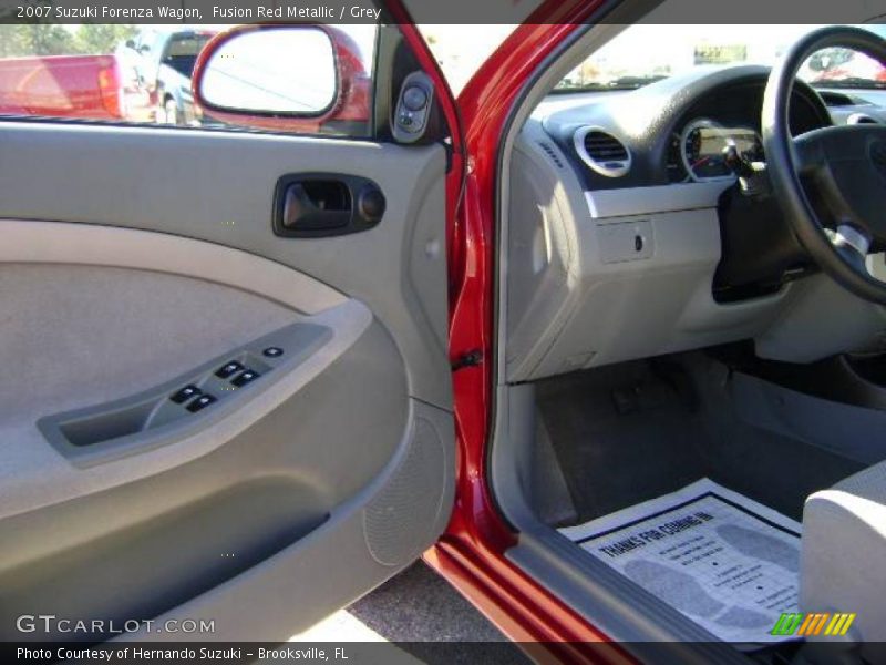 Fusion Red Metallic / Grey 2007 Suzuki Forenza Wagon