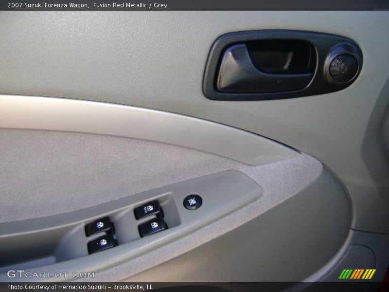 Fusion Red Metallic / Grey 2007 Suzuki Forenza Wagon