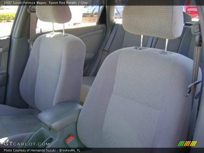Fusion Red Metallic / Grey 2007 Suzuki Forenza Wagon