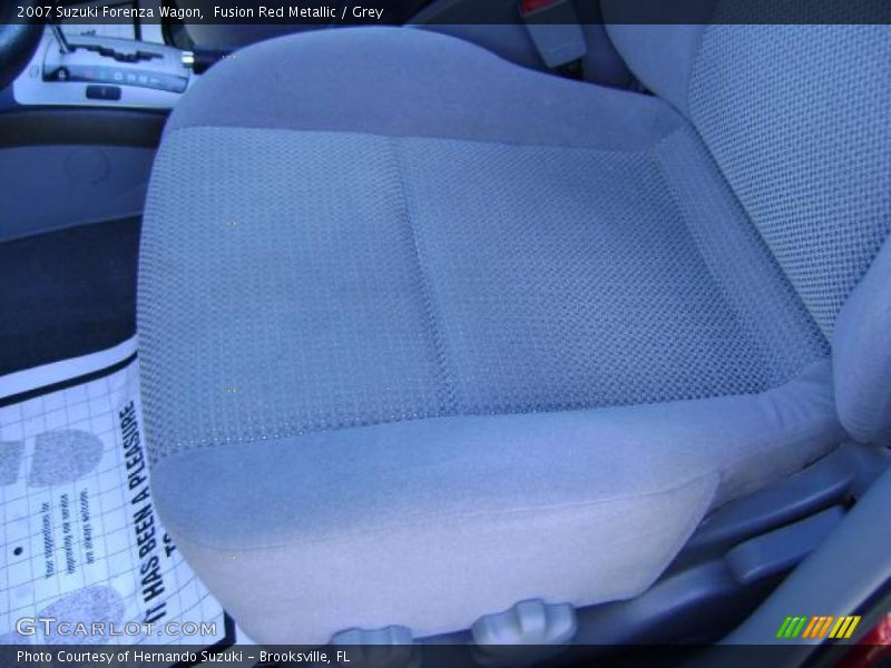 Fusion Red Metallic / Grey 2007 Suzuki Forenza Wagon
