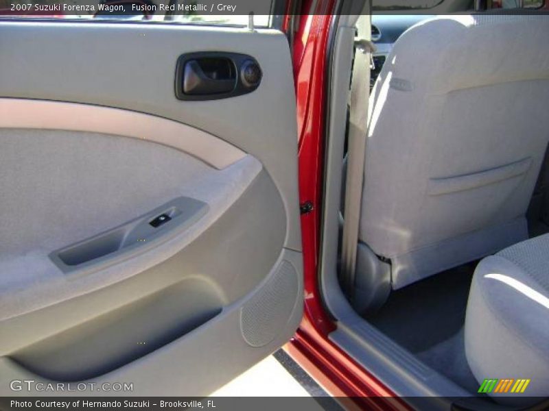 Fusion Red Metallic / Grey 2007 Suzuki Forenza Wagon