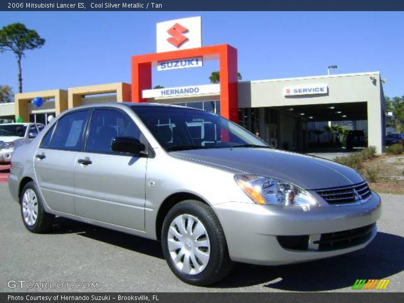 Cool Silver Metallic / Tan 2006 Mitsubishi Lancer ES