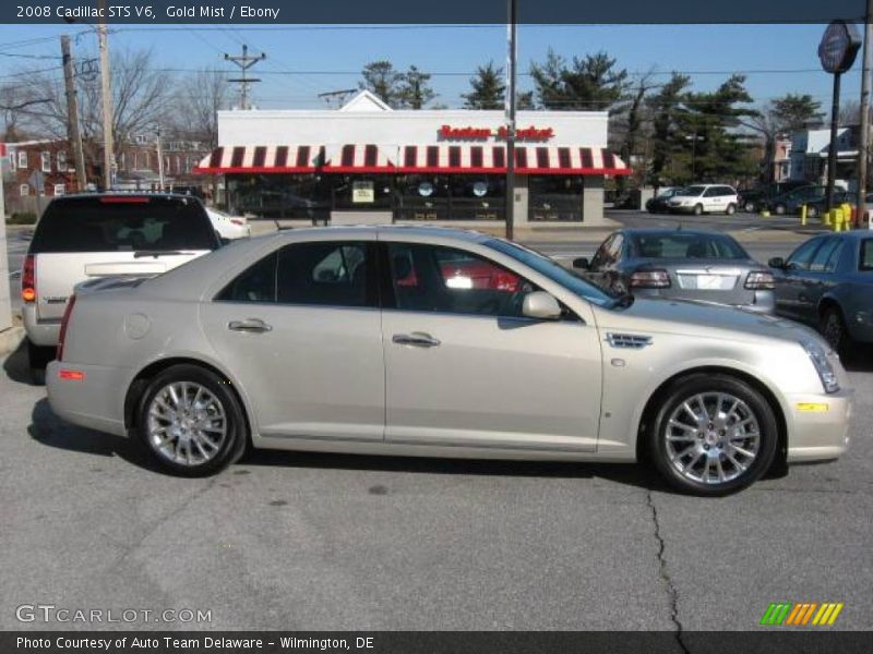 Gold Mist / Ebony 2008 Cadillac STS V6