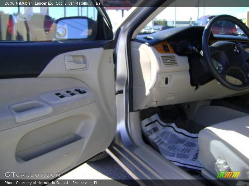 Cool Silver Metallic / Tan 2006 Mitsubishi Lancer ES