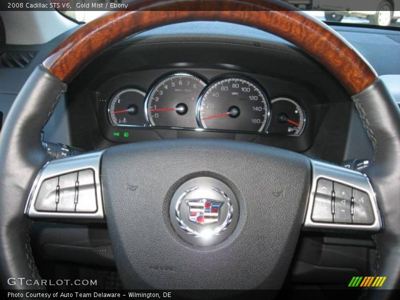 Gold Mist / Ebony 2008 Cadillac STS V6