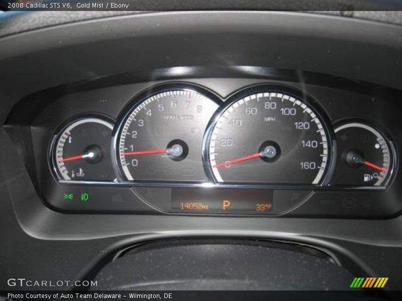 Gold Mist / Ebony 2008 Cadillac STS V6