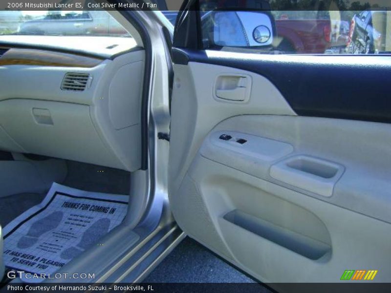 Cool Silver Metallic / Tan 2006 Mitsubishi Lancer ES