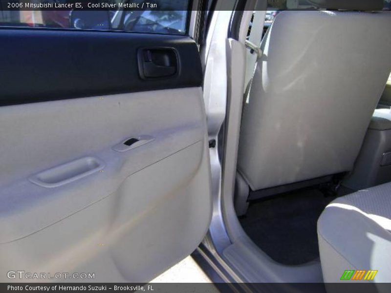 Cool Silver Metallic / Tan 2006 Mitsubishi Lancer ES