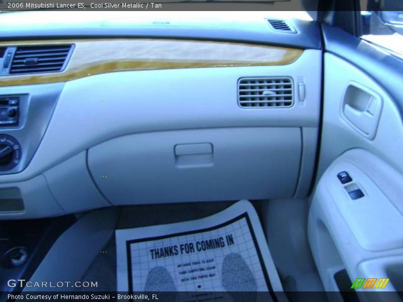 Cool Silver Metallic / Tan 2006 Mitsubishi Lancer ES