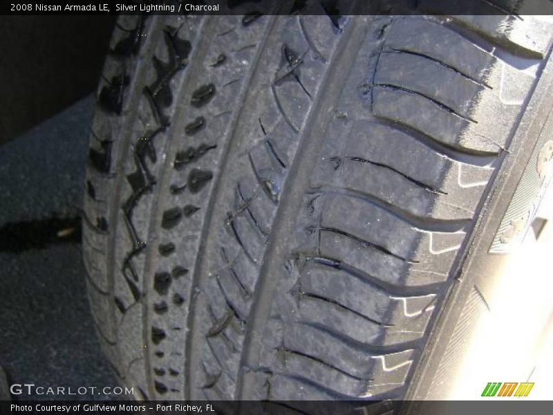 Silver Lightning / Charcoal 2008 Nissan Armada LE