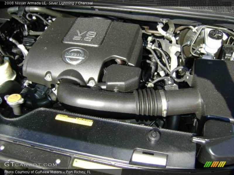 Silver Lightning / Charcoal 2008 Nissan Armada LE