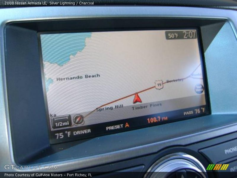 Silver Lightning / Charcoal 2008 Nissan Armada LE