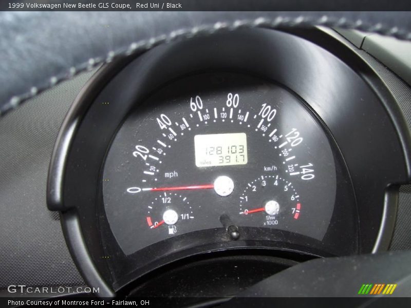 Red Uni / Black 1999 Volkswagen New Beetle GLS Coupe