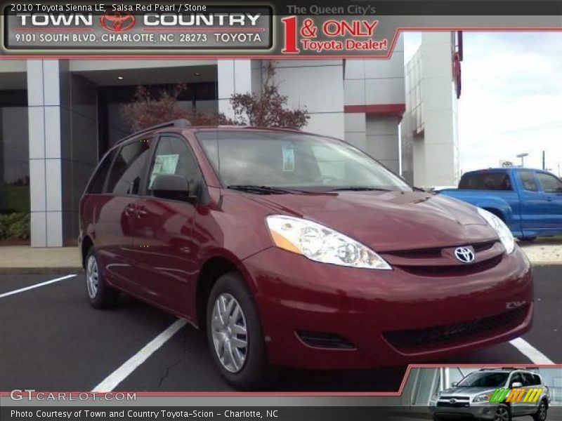 Salsa Red Pearl / Stone 2010 Toyota Sienna LE