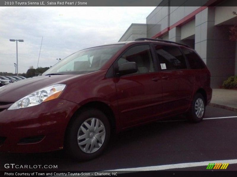 Salsa Red Pearl / Stone 2010 Toyota Sienna LE