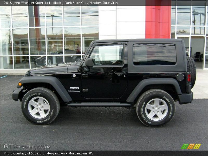 Black / Dark Slate Gray/Medium Slate Gray 2010 Jeep Wrangler Sport 4x4