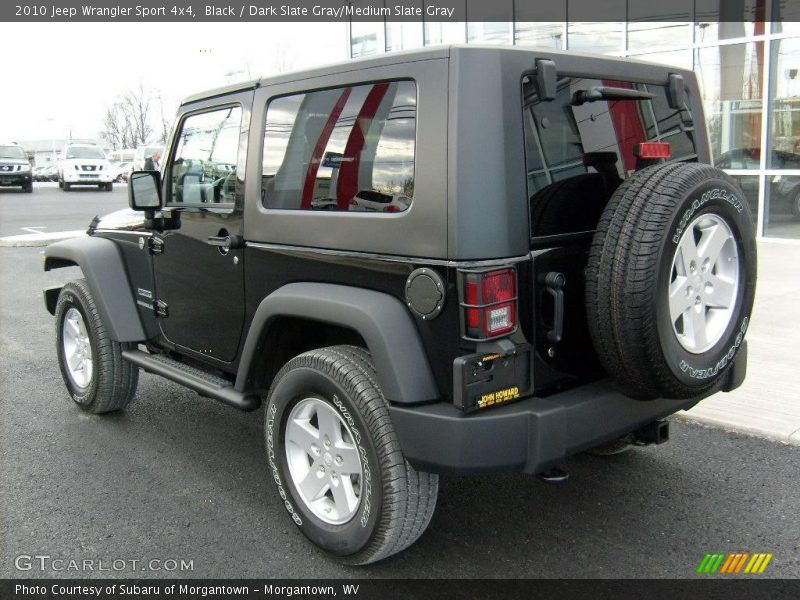 Black / Dark Slate Gray/Medium Slate Gray 2010 Jeep Wrangler Sport 4x4