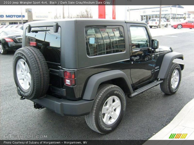 Black / Dark Slate Gray/Medium Slate Gray 2010 Jeep Wrangler Sport 4x4