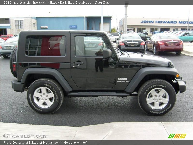 Black / Dark Slate Gray/Medium Slate Gray 2010 Jeep Wrangler Sport 4x4