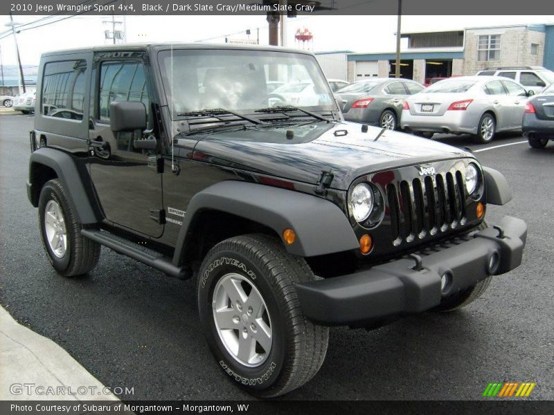 Black / Dark Slate Gray/Medium Slate Gray 2010 Jeep Wrangler Sport 4x4