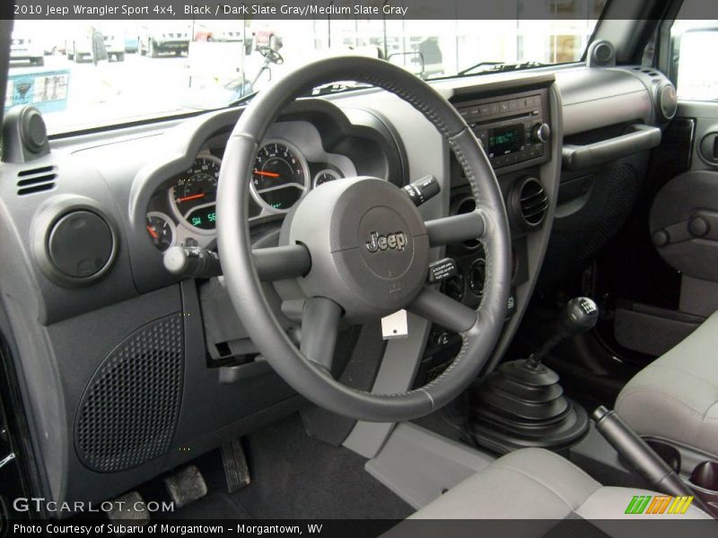 Black / Dark Slate Gray/Medium Slate Gray 2010 Jeep Wrangler Sport 4x4