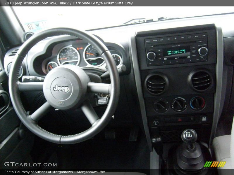 Black / Dark Slate Gray/Medium Slate Gray 2010 Jeep Wrangler Sport 4x4