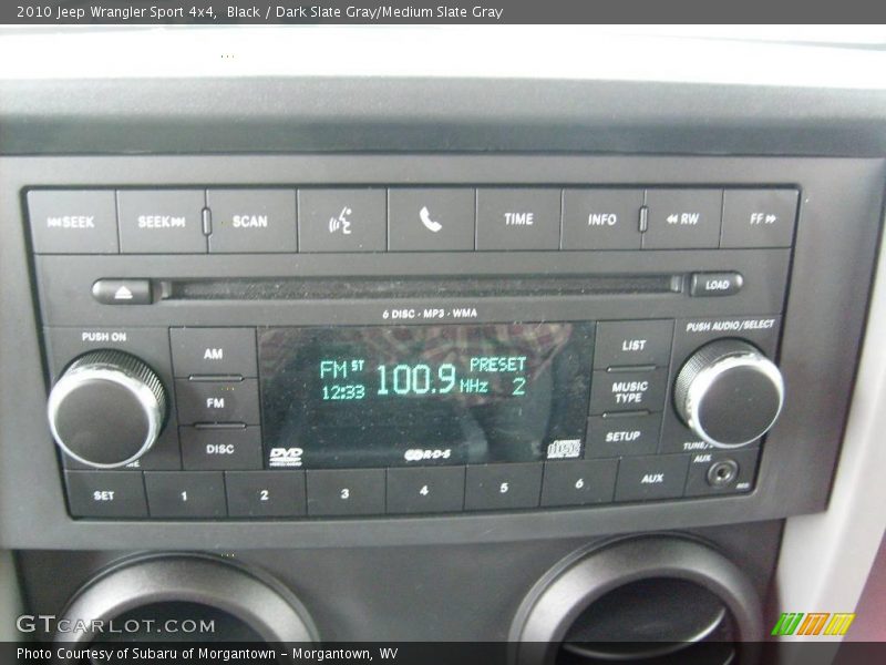 Black / Dark Slate Gray/Medium Slate Gray 2010 Jeep Wrangler Sport 4x4