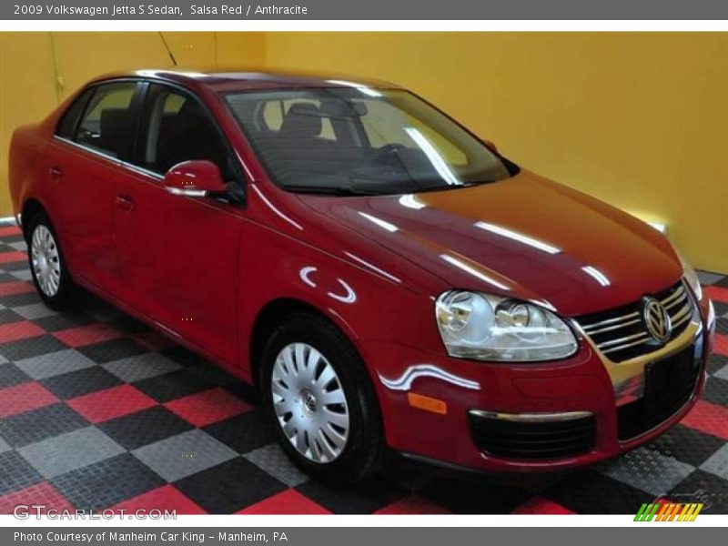 Salsa Red / Anthracite 2009 Volkswagen Jetta S Sedan