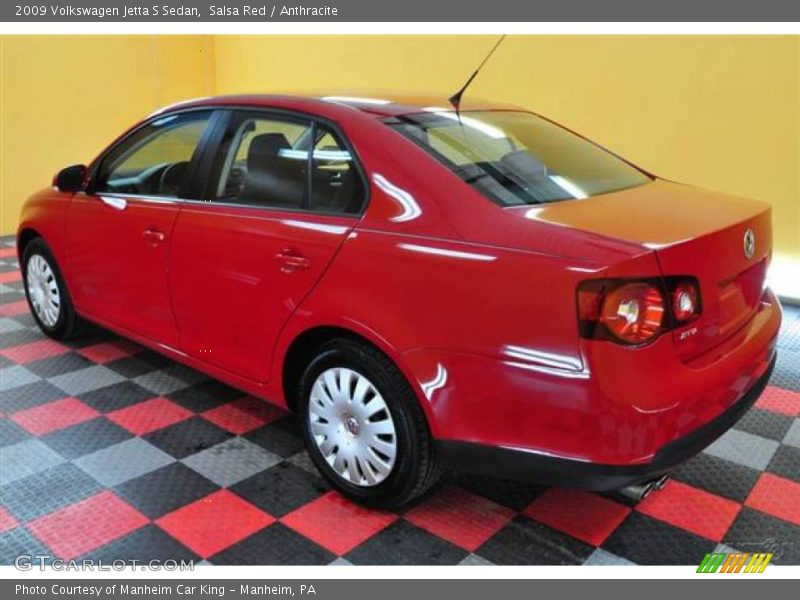 Salsa Red / Anthracite 2009 Volkswagen Jetta S Sedan