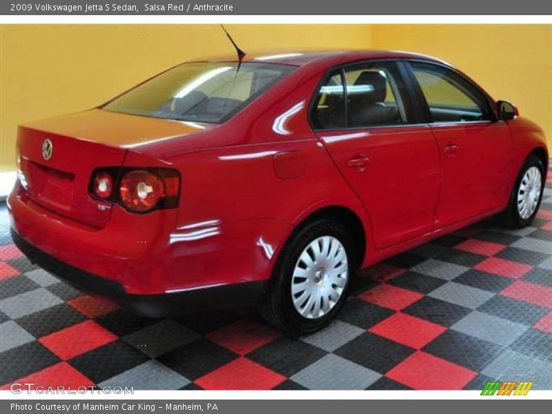 Salsa Red / Anthracite 2009 Volkswagen Jetta S Sedan