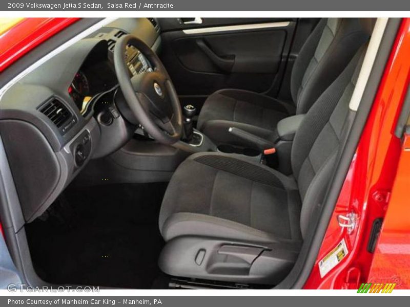 Salsa Red / Anthracite 2009 Volkswagen Jetta S Sedan