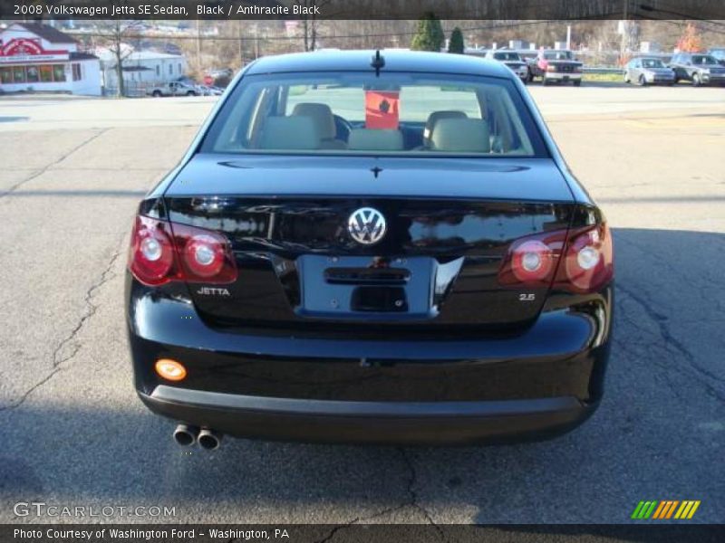Black / Anthracite Black 2008 Volkswagen Jetta SE Sedan