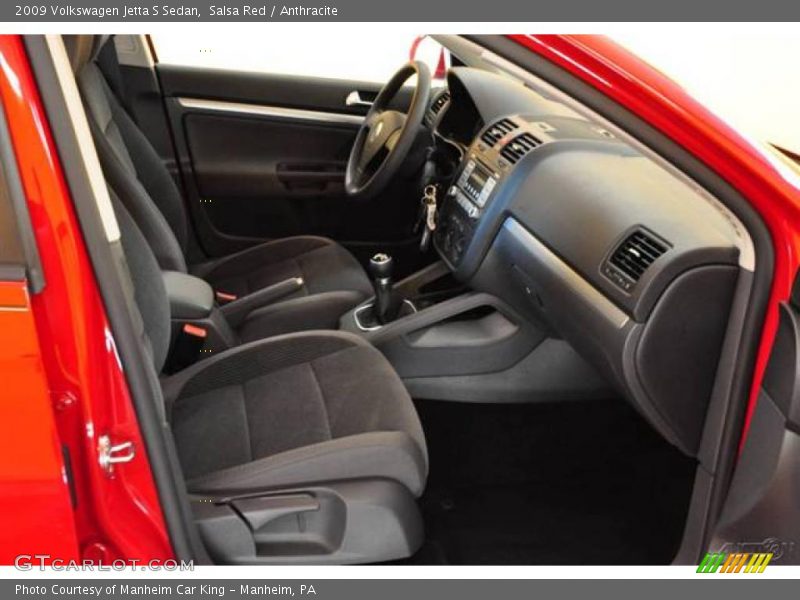 Salsa Red / Anthracite 2009 Volkswagen Jetta S Sedan