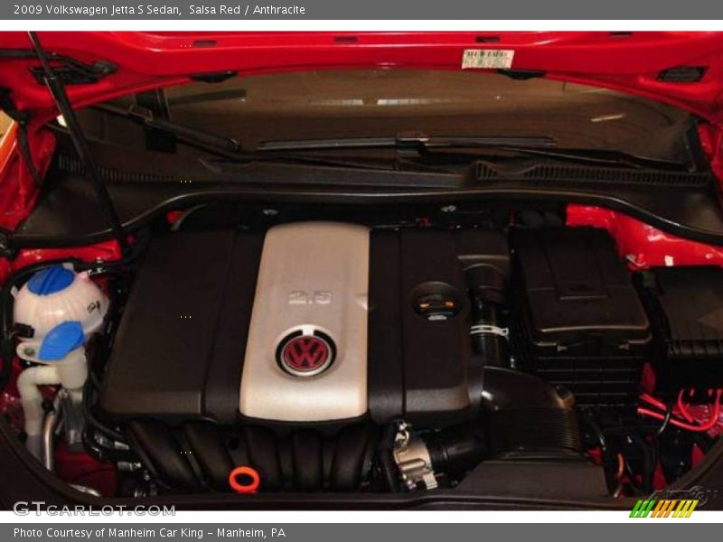 Salsa Red / Anthracite 2009 Volkswagen Jetta S Sedan