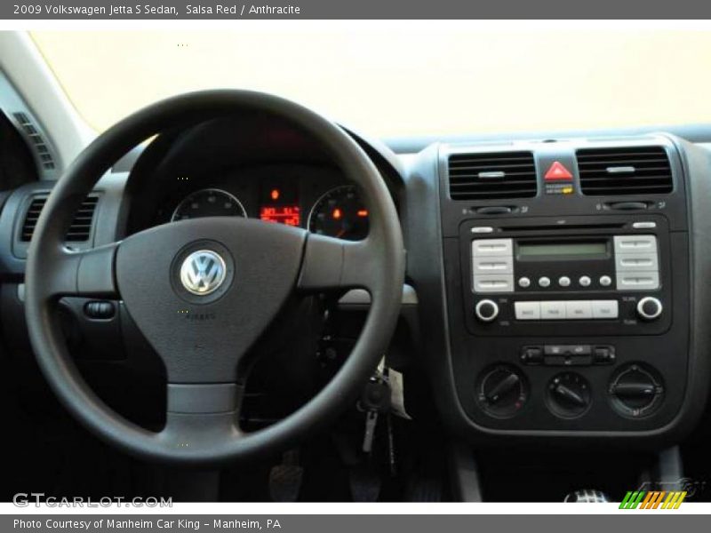 Salsa Red / Anthracite 2009 Volkswagen Jetta S Sedan